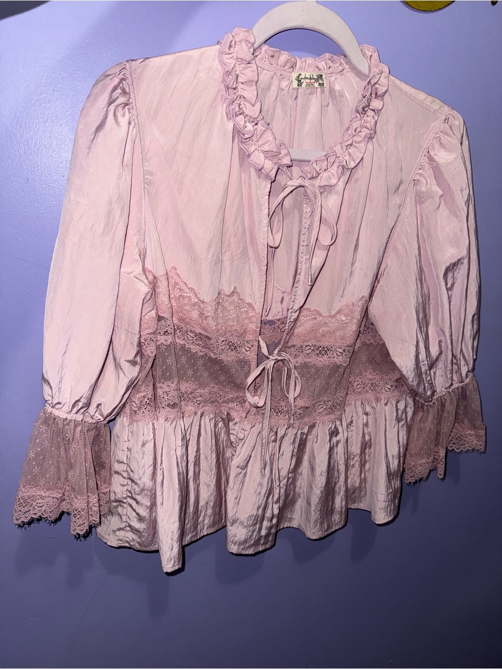 Free People Forever Young Bed Jacket  in Pink  SIZE M